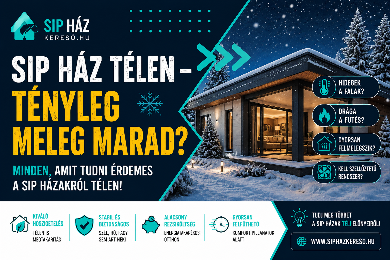 SIP ház télen – tényleg meleg marad?